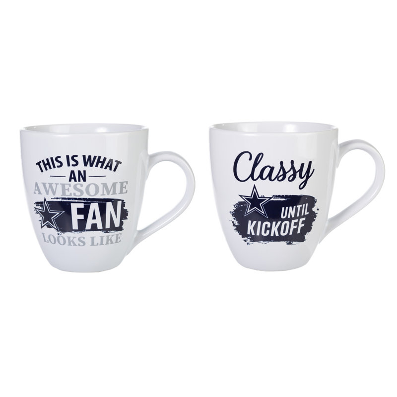 Ensemble de 2 tasses à café NFL, Cowboys de Dallas