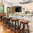 Bayfield Rustic Backless Swivel Bar Stool