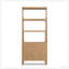 Bibliothèque en bois récupéré 86 "avec armoire inférieure Nolan, bois de pin récupéré naturel antique
