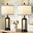 Tatyanna 26" Modern USB Table Lamp Set with Night Light, Built-in Outlet