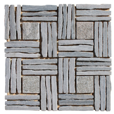 Carreau de mosaïque en quartzite