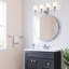 Dessus de meuble-lavabo moderne 37 po avec dosseret Camilla, blanc