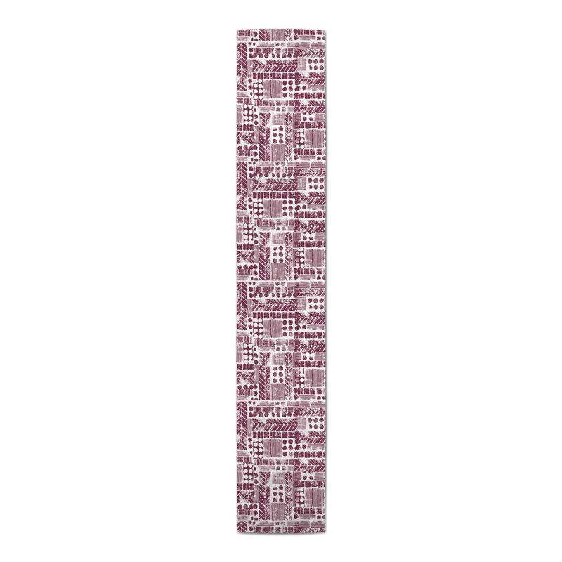 Chemin de table Catharien, P 16 po x L 90 po, Mauve