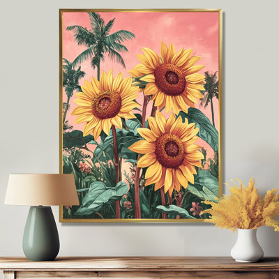 Diyon, champ de tournesols tropicaux dans le sud IV - Tournesols, reproductions encadrées