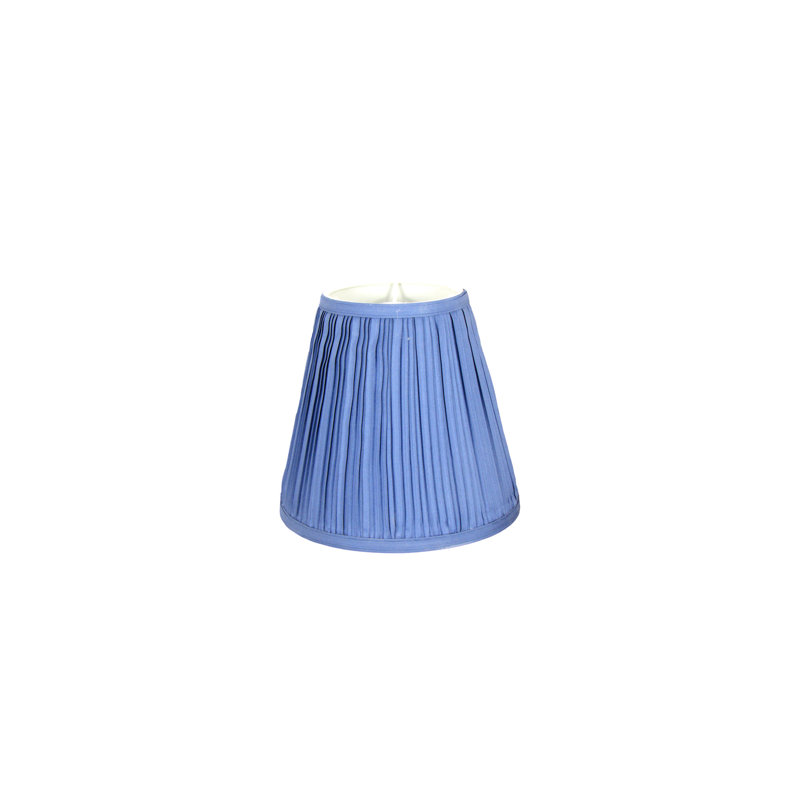 9" Blue Mushroom Pleated Lampshade