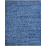 Moroccan Wool Area Rug in Navy