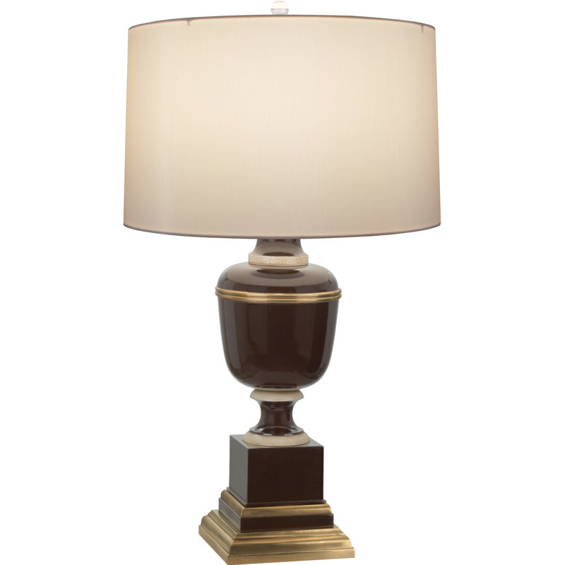 Lampe de table Annika, H 29,5 po x l 17 po x P 17 po, Chocolat, Flocon de neige Spindrift
