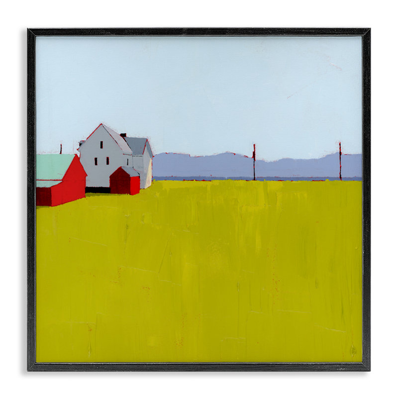 Giclée encadrée de style campagnard et de remise, design par Ruth LaGue, Giclée encadrée noir minuit, H 12 po x l 12 po