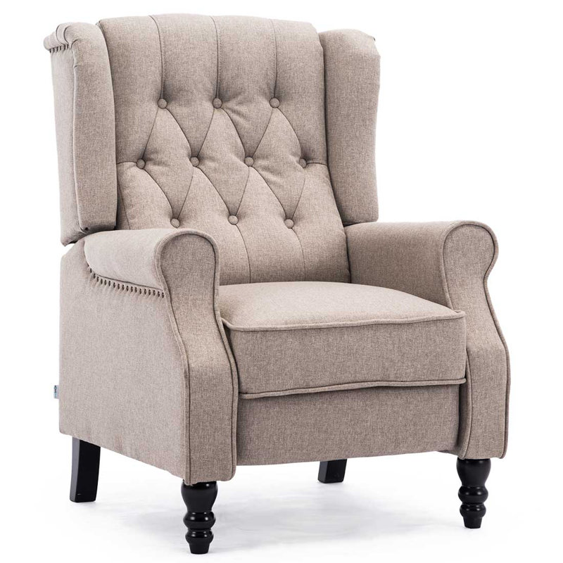 Conatser 78cm Wide Wing Chair Recliner, Pumice