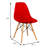 Dubuque Dining Side Chair with Metal Eiffel Base Design and Beech Wood Legs-30264481-128966272