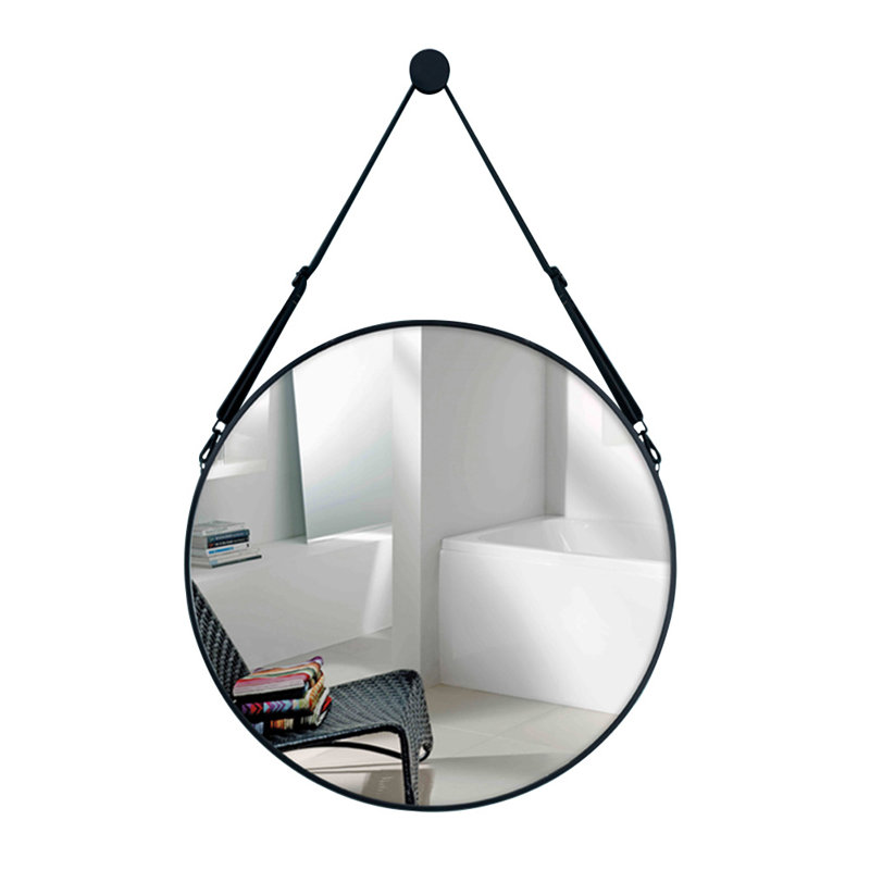 Harietta Metal Flat Wall Mirror, 60cm x 60cm