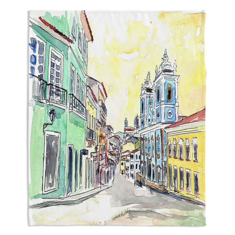 Couverture brésil bahia , 51 po x 60 po