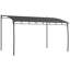 Pergola 10 'x 13' avec auvent UV30 +, pavillon de jardin en acier, gris