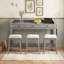 Solid Wood Top Dining Set-120004736