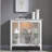 Solid Wood Entryway Curio Cabinet with Interior Light-551148442
