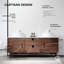Ensemble de meuble-lavabo double 72 po avec plateau en quartz Antonina-35980508