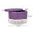 Fully Assembled Round Faux Leather Storage Ottoman with Tassel Trim-517635227