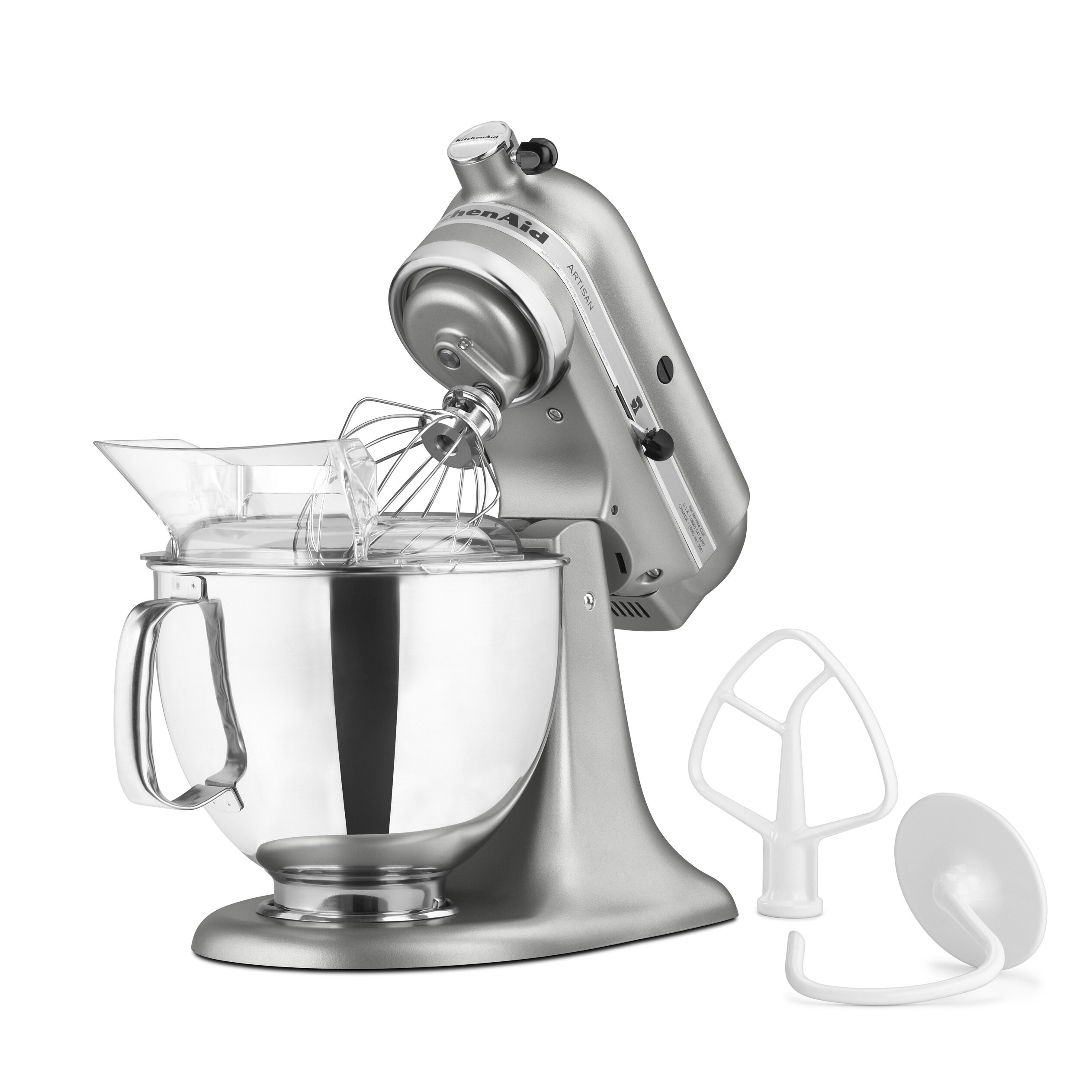  Stainless Steel Bowl for KitchenAid 4.5-5QT Tilt-Head Mixer  with Pouring Shield, Compatible with KitchenAid Artisan Series Mixers, As  KitchenAid Attachment for Stand Mixer by Hozodo: Home & Kitchen