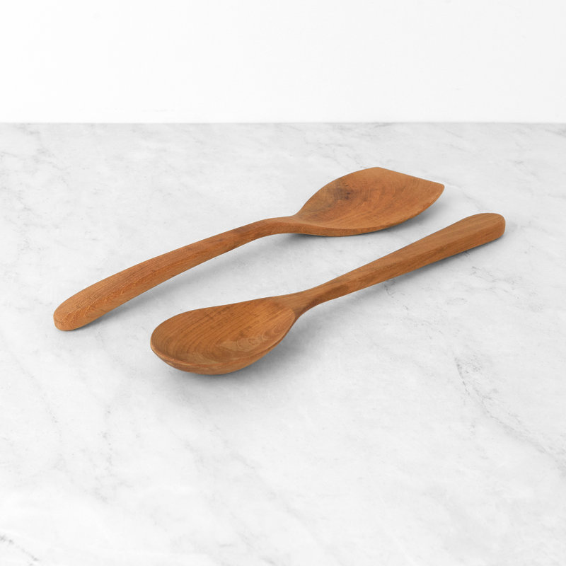 Ensemble de 2 cuillères et spatules en teck Best Home Fashion, Inc.