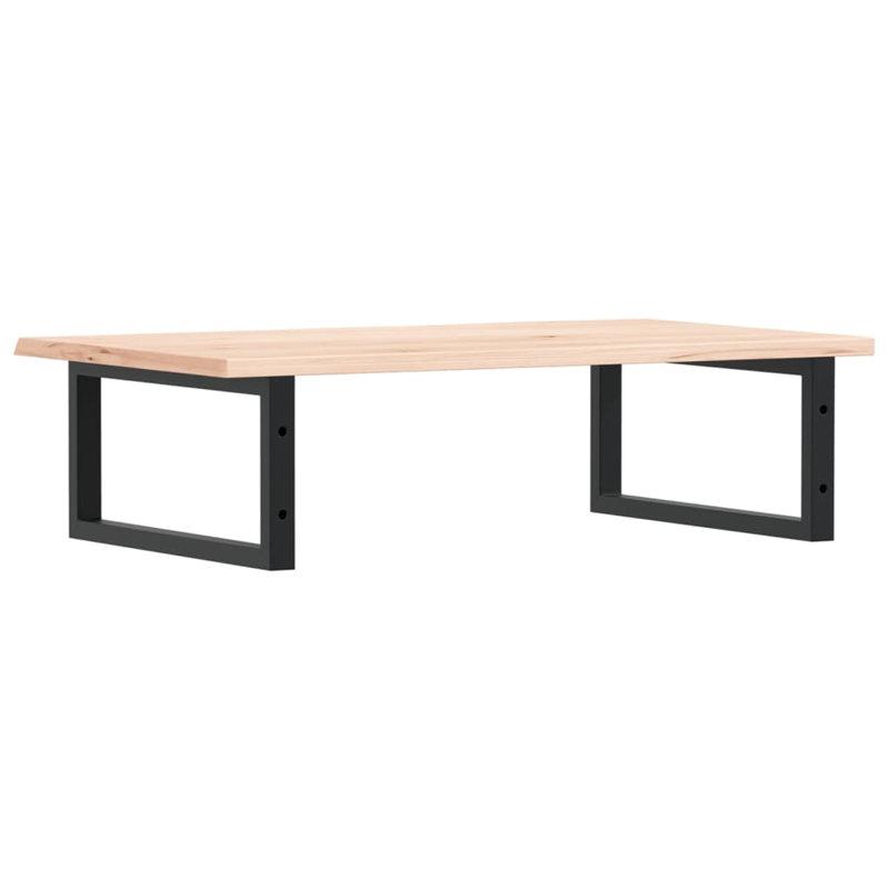 Arthel 80cm Solid Wood Bathroom Vanity Top, Oak/Black