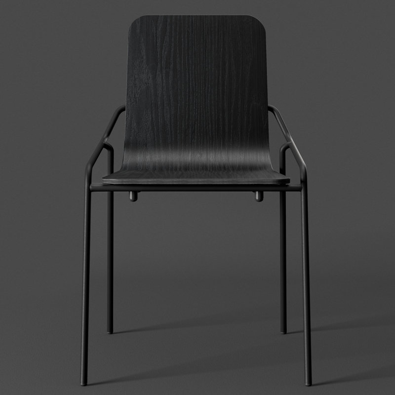 Chaise d'appoint Dupont, Noir