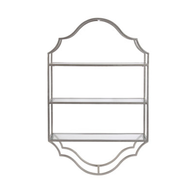 Leoh 3 Piece Hexagon Metal Floating Shelf