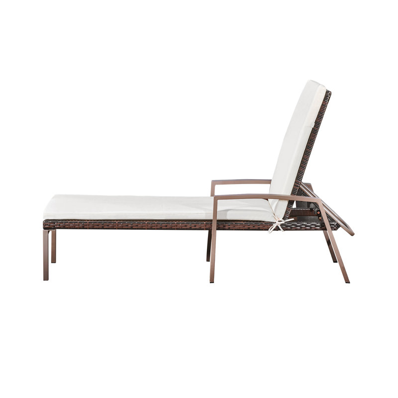 193cm Long Reclining Single Chaise with Cushions