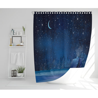 Ingken Polyester Shower Curtain Set