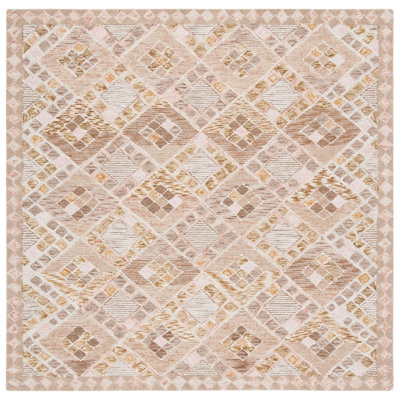 Soho Hand Tufted Wool And Cotton With Latex Geometric Rug