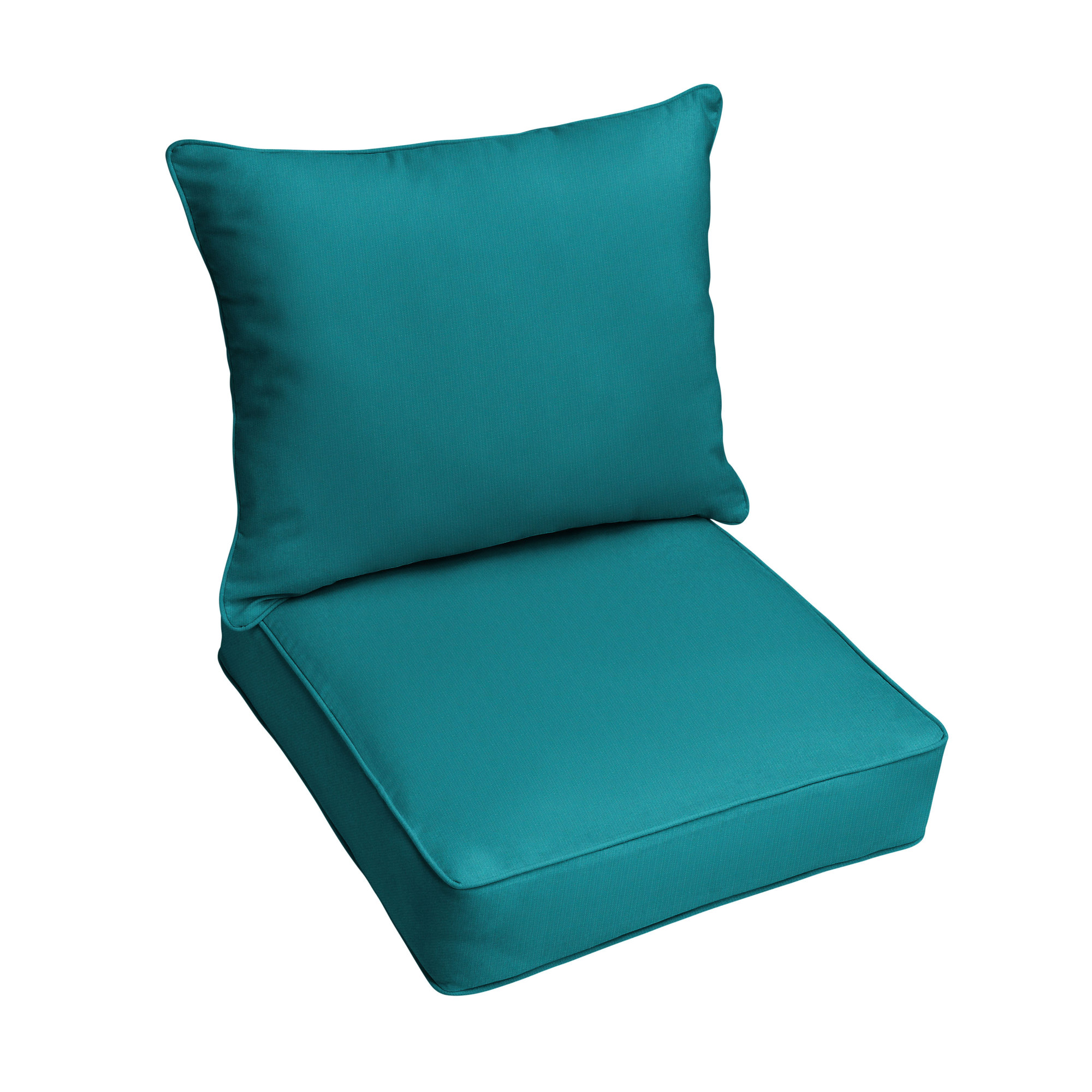 Warrick Sunbrella Outdoor Lounge Chair, Spectrum Peacock Sunbrella® Plainweave, 5" H x 25" W x 25" D