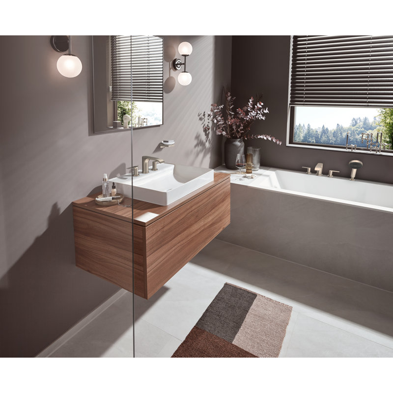 Hansgrohe Vivenis Widespread Faucet 95 with Pop-UP Drain, 1.2 GPM, Brushed Nickel