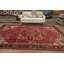 Tapis rouge rétro traditionnel 9 x 11