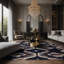 Tapis gris soyeux et moelleux-69475858