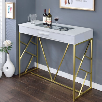 Table de rangement à vin à hauteur de comptoir Lade