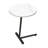 16 inch Faux Marble Round Side Table Round End Table With Sturdy Metal Legs