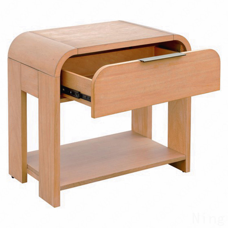 Table de chevet moderne à un tiroir et cascade pour chambre à coucher