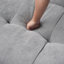 Canapé modulaire rembourré en tissu de lin avec repose-pieds Kay Crumley 4 pièces Kay-563017047-544147645