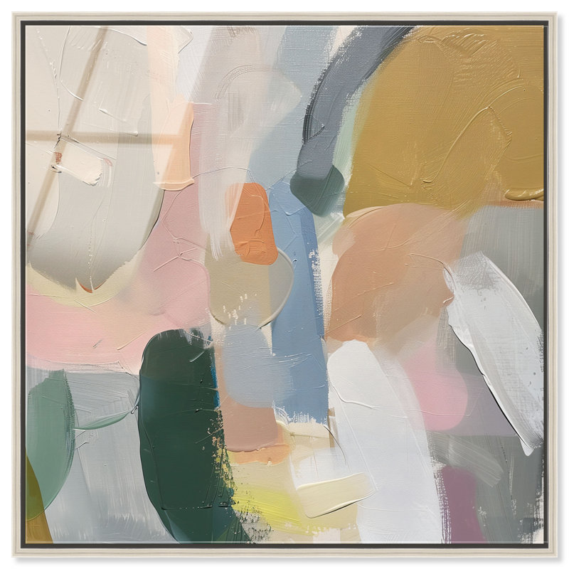 Whirling Palette II High-Gloss Frameless Acrylic Glass Wall Art Abstract Print by Oliver Gal, Ready to Hang, 12 x 12
