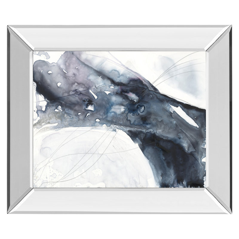 Agate Wave II Wall Art - 22" x 26" - Mirrored Frame