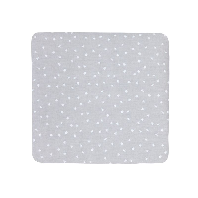 Stars Greenguard Gold Certified Floral 1 - Piece Standard Crib Fitted Sheet