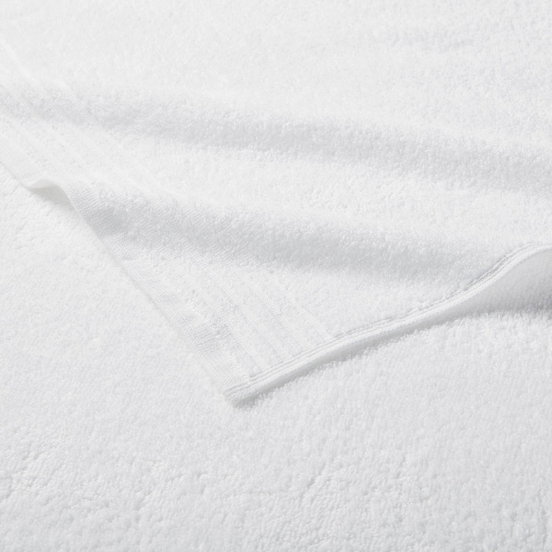 100% Cotton Quick Dry 12 Piece Bath Towel Set, White