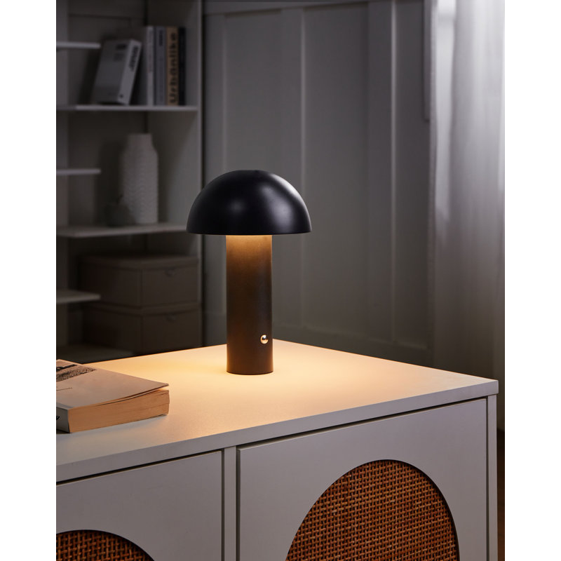 Branimira Wireless LED Table Lamp Branimira with Dimmer Metal Black, Black