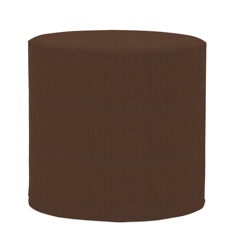 Contreras Upholstered Ottoman, Chocolate