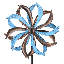 Girouette en forme de fleur