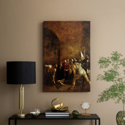 L'enterrement de Sainte-Lucie, toile tendue par Caravaggio