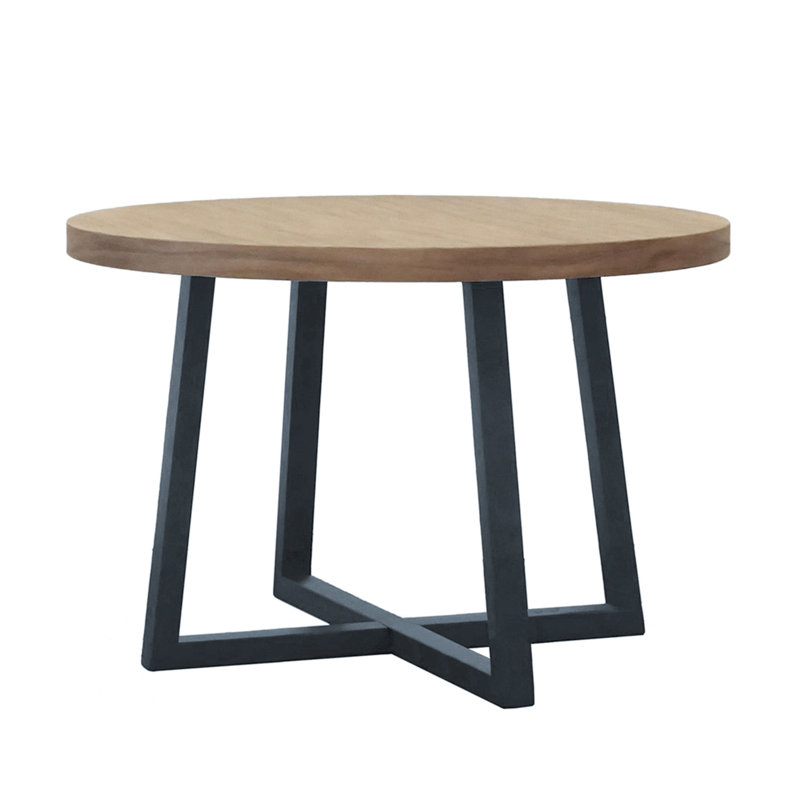 Table de salle à manger pour 4 personnes en bois noir