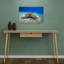 Green Turtle Ocean Floor Peaceful Serene Contemporary Turtle Nature Ocean Wall Art Print 1 Piece Wrapped Canvas Wall Art-920288873