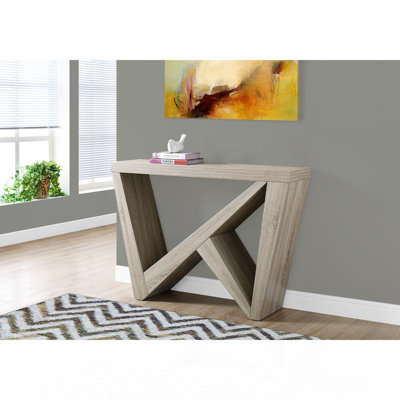 Table d'appoint, console, vestibule, étroit, canapé, salon, chambre à coucher, stratifié brun, contemporain, moderne