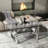 Marik Glass Top Single Coffee Table