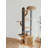 74.8-inch natural color full-length solid rubberwood cat climbing frame